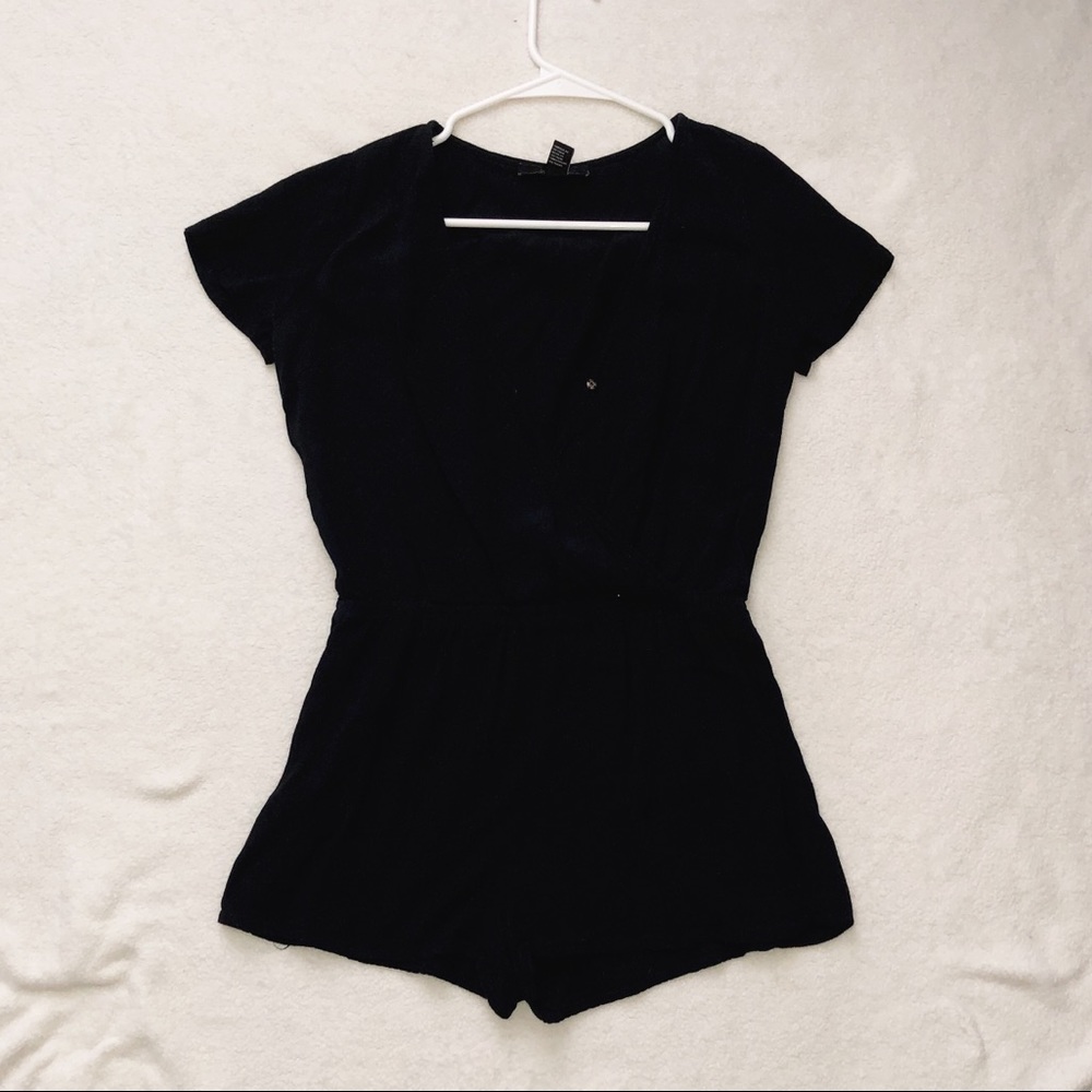 Simple Black Romper
